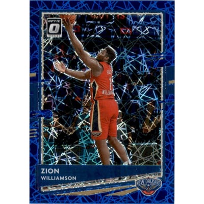 2020-21 Donruss Optic Blue Velocity #40 Zion Williamson