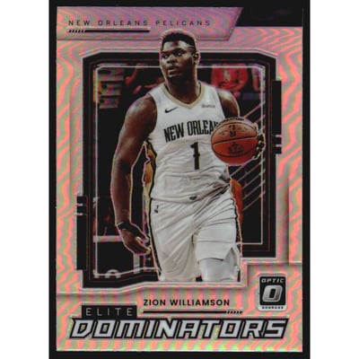 2021-22 Donruss Optic Elite Dominators Holo #1 Zion Williamson