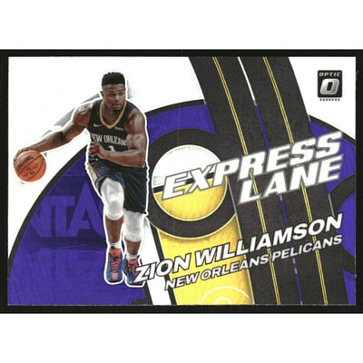 2021-22 Donruss Optic Express Lane Purple #12 Zion Williamson