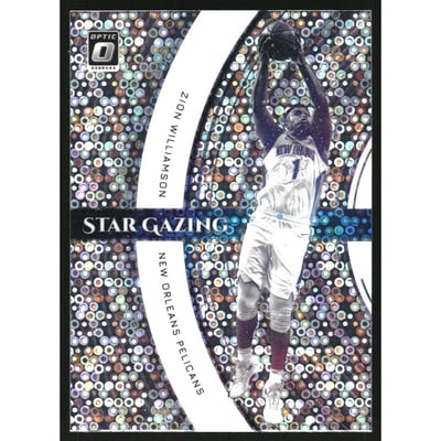 2021-22 Donruss Optic Star Gazing Holo Fast Break #4 Zion Williamson