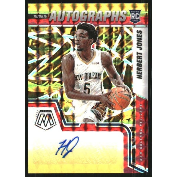 2021-22 Panini Mosaic Rookie Autographs Mosaic Choice Fusion Red 