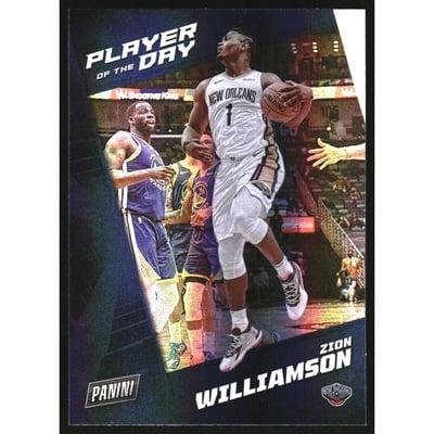 2021-22 Panini Player of the Day Double Rainbow #33 Zion Williamson
