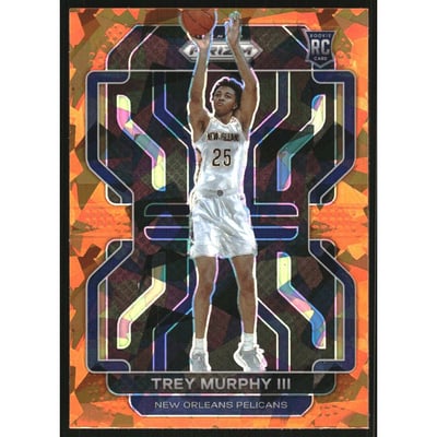 2021-22 Panini Prizm Prizms Orange Ice #288 Trey Murphy III