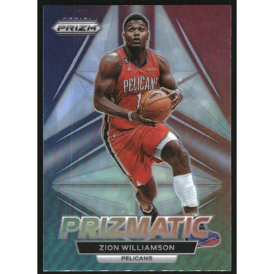2022-23 Panini Prizm Prizmatic Prizms Silver #15 Zion Williamson
