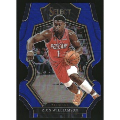 2022-23 Select Prizms Blue Die Cut #124 Zion Williamson
