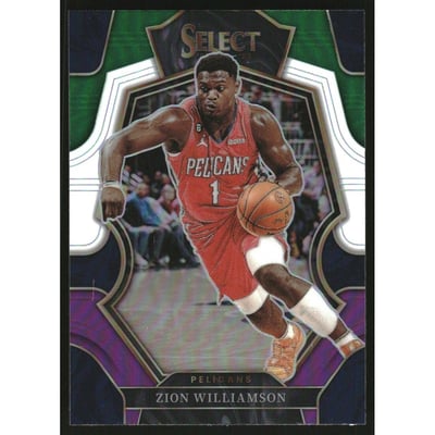 2022-23 Select Prizms Green White Purple #124 Zion Williamson