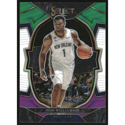 2022-23 Select Prizms Green White Purple #24 Zion Williamson