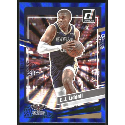 2023-24 Donruss Holo Blue Laser #190 E.J. Liddell