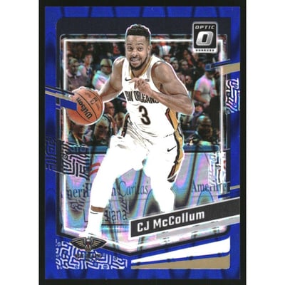 2023-24 Donruss Optic Blue Seismic #105 CJ McCollum