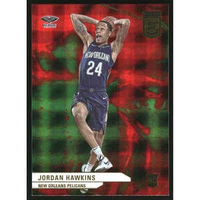 2023-24 Elite International Hyper Red and Green #230 Jordan Hawkins