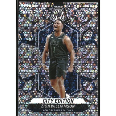 2023-24 Panini Mosaic Mosaic Fast Break Silver #271 Zion Williamson/City Edition
