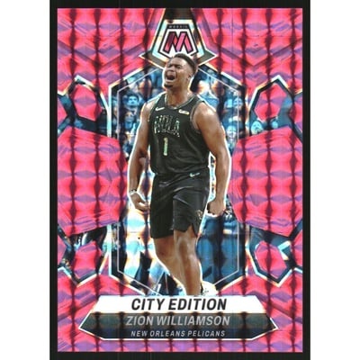2023-24 Panini Mosaic Mosaic Pink #271 Zion Williamson/City Edition