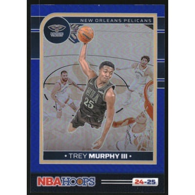 2024-25 Hoops Premium Prizms Blue #148 Trey Murphy III