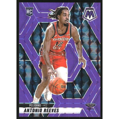 2024-25 Panini Mosaic Mosaic Purple Fluorescent #237 Antonio Reeves