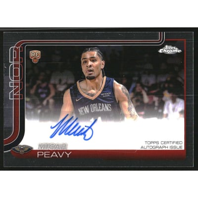2025-26 Topps Chrome Rookie Autographs #TCARMP Micah Peavy