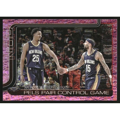 2025-26 Topps Pink Holo Foil #299 Won't Bow Down/Trey Murphy III/Jose Alvarado