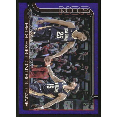 2025-26 Topps Purple Rainbow #299 Won't Bow Down/Trey Murphy III/Jose Alvarado