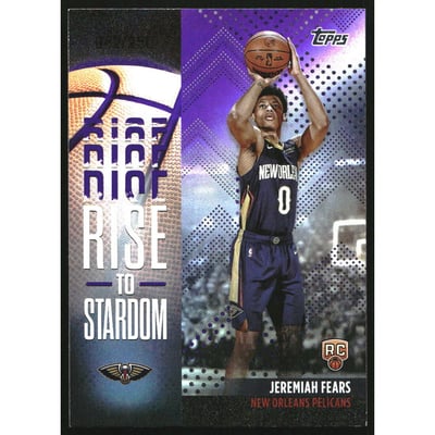 2025-26 Topps Rise to Stardom Purple Rainbow #RTS7 Jeremiah Fears