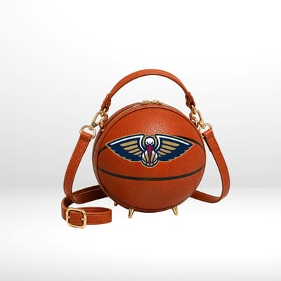 New Orleans Pelicans by Jill Martin Basketball Crossbody Fan Bag