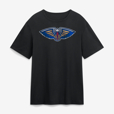 New Orleans Pelicans  Metallic Mascot T-Shirt - Black