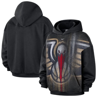 New Orleans Pelicans Nike 2026 Standard Issue Practice Icon Fleece Pullover Hoodie - Black