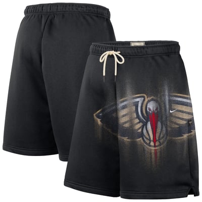 New Orleans Pelicans Nike 2026 Standard Issue Practice Icon Fleece Shorts - Black