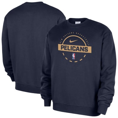  New Orleans Pelicans Nike 2025/26 Authentic Practice Club Sweatshirt - Navy