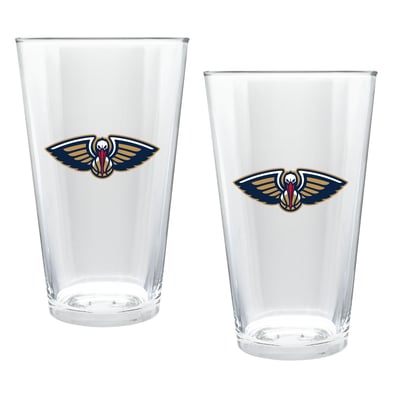 New Orleans Pelicans Two-Piece 16oz. Double Play Pint Glass Set