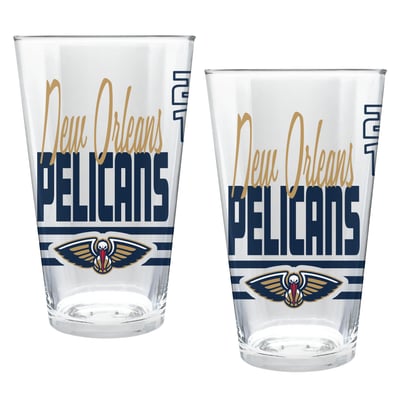 New Orleans Pelicans Two-Piece 16oz. Heritage Pint Glass Set