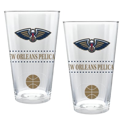 New Orleans Pelicans Two-Piece 16oz. Stadium Pint Glass Set
