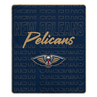 New Orleans Pelicans Pegasus Echo Script Fade 50" x 60" Ultra Soft Throw Blanket