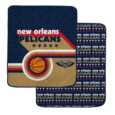 New Orleans Pelicans Pegasus Retro Baller Double-Sided 60" x 70" Ultra Cozy Blanket