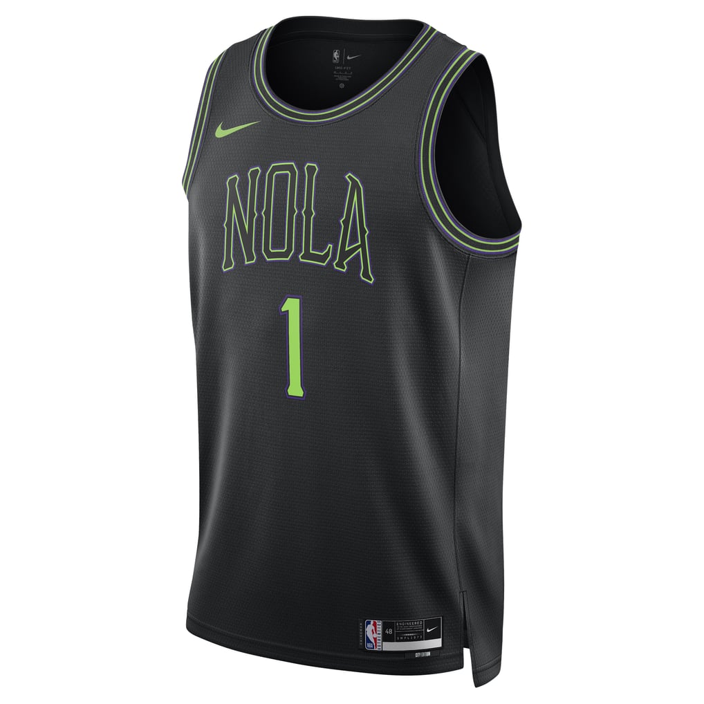 pelicans jersey dress Unisex Nike Zion Williamson Black New Orleans 2023/24 Swingman soho_store