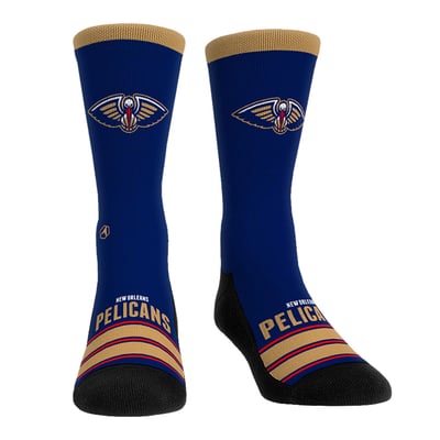  New Orleans Pelicans Rock Em Unisex Gametime Stripe Crew Socks - Navy