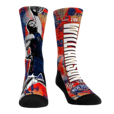 Zion Williamson New Orleans Pelicans Rock Em Unisex Big Player Crew Socks