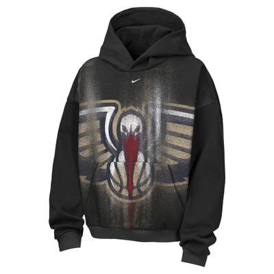  New Orleans Pelicans Nike Youth 2026/27 Standard Issue Practice Icon Fleece Pullover Hoodie - Black