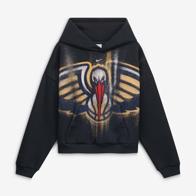  New Orleans Pelicans Nike Youth 2026/27 Standard Issue Practice Icon Fleece Pullover Hoodie - Black