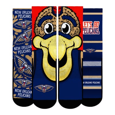  New Orleans Pelicans Rock Em Youth Fan Favorites Three-Pack Crew Socks Set - Red
