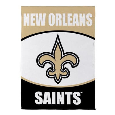  New Orleans Saints 29" x 43" Scoped Logo Double-Sided Suede House Flag