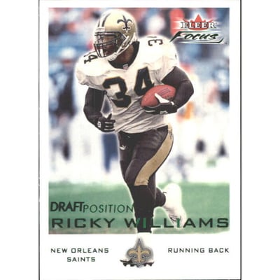 2000 Fleer Focus Draft Position #37 Ricky Williams/105
