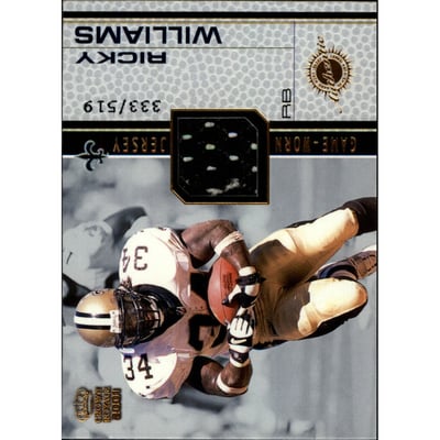 2001 Crown Royale Game Worn Jerseys #11 Ricky Williams/519