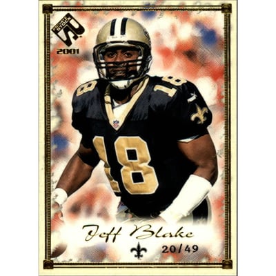 2001 Private Stock Gold Framed #58 Jeff Blake