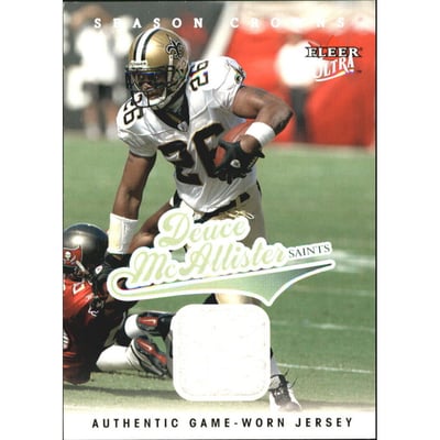 2004 Ultra Season Crowns Game Used Silver #18 Deuce McAllister