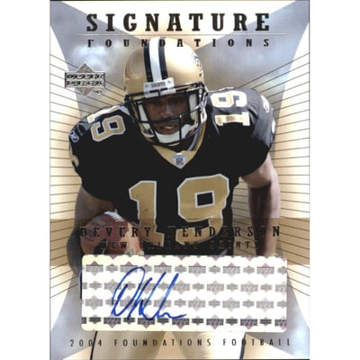 2004 Upper Deck Foundations Signature Foundations #SFDV Devery Henderson