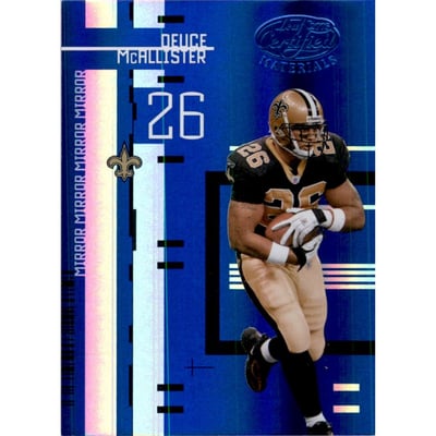 2005 Leaf Certified Materials Mirror Blue #73 Deuce McAllister