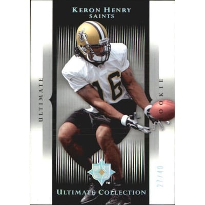 2005 Ultimate Collection Gold Holofoil #259 Keron Henry