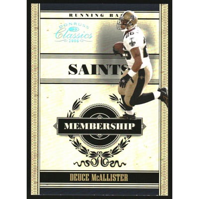2006 Donruss Classics Membership Platinum #10 Deuce McAllister