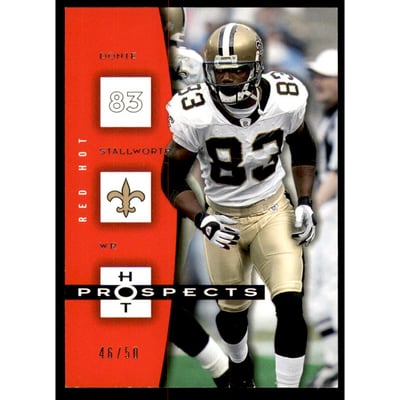 2006 Hot Prospects Red Hot #61 Donte Stallworth