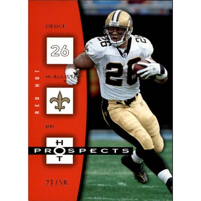 2006 Hot Prospects Red Hot #62 Deuce McAllister