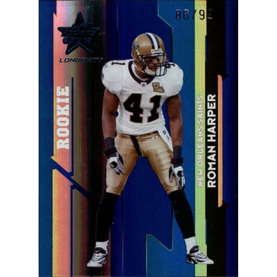 2006 Leaf Rookies and Stars Longevity Target Sapphire Parallel #173 Roman Harper